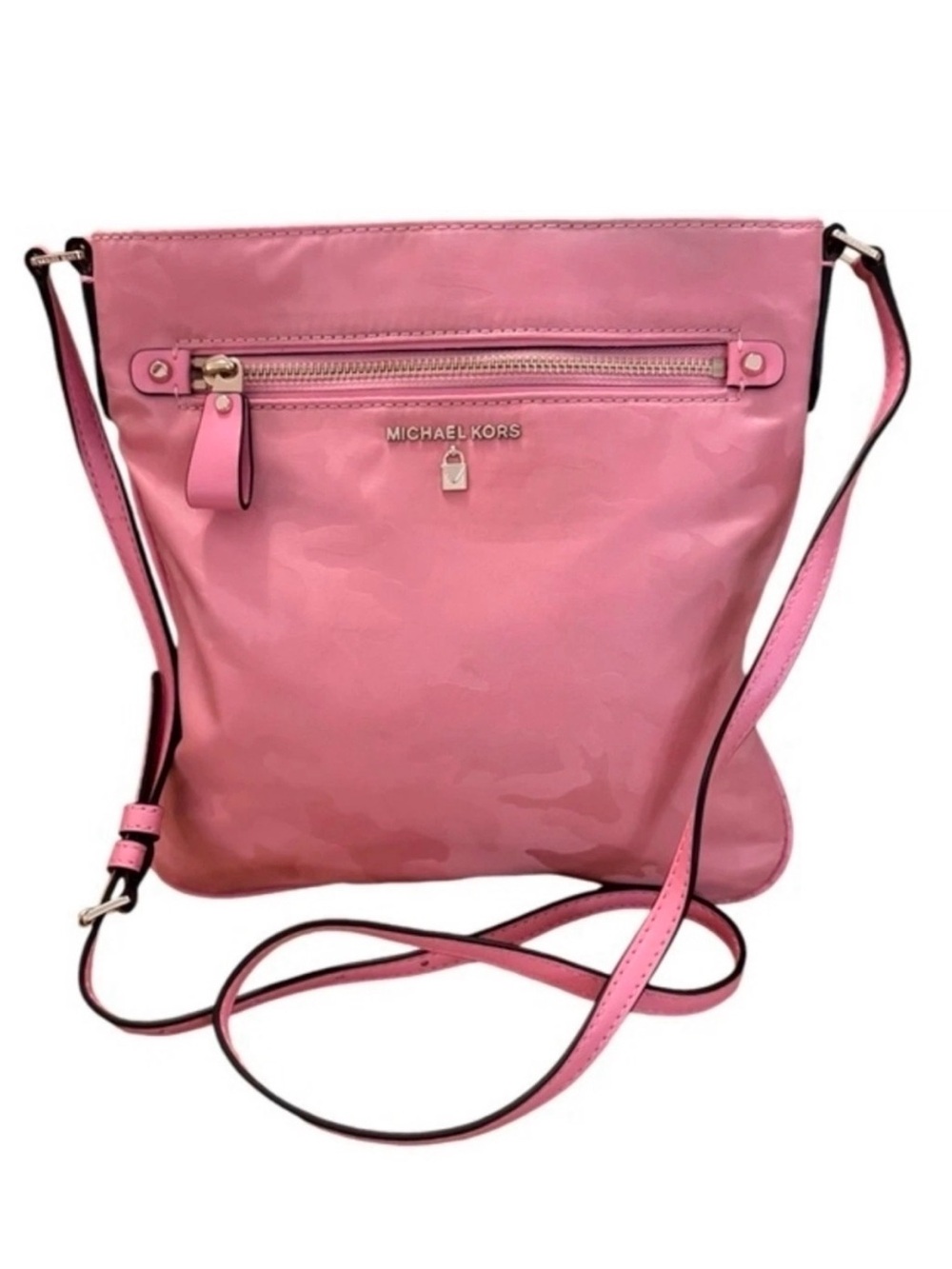 Michael Kors Pink Camo Crossbody Bag
